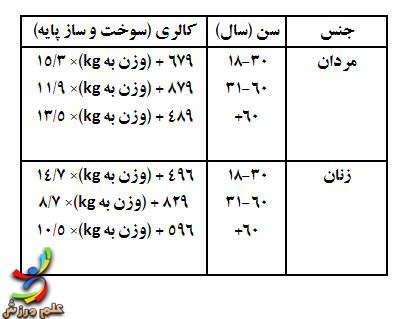 کالری چیست؟ چگونه به وجود میآید و به چه تبدیل میشود؟ 16 BMR-2elmevarzesh
