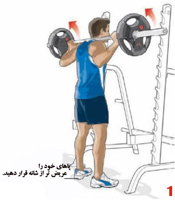 آموزش اسکوات با فیلم و عکس،صفر تا صد حرکت اسکات 13 آموزش حرکت اسکوات + تصویر